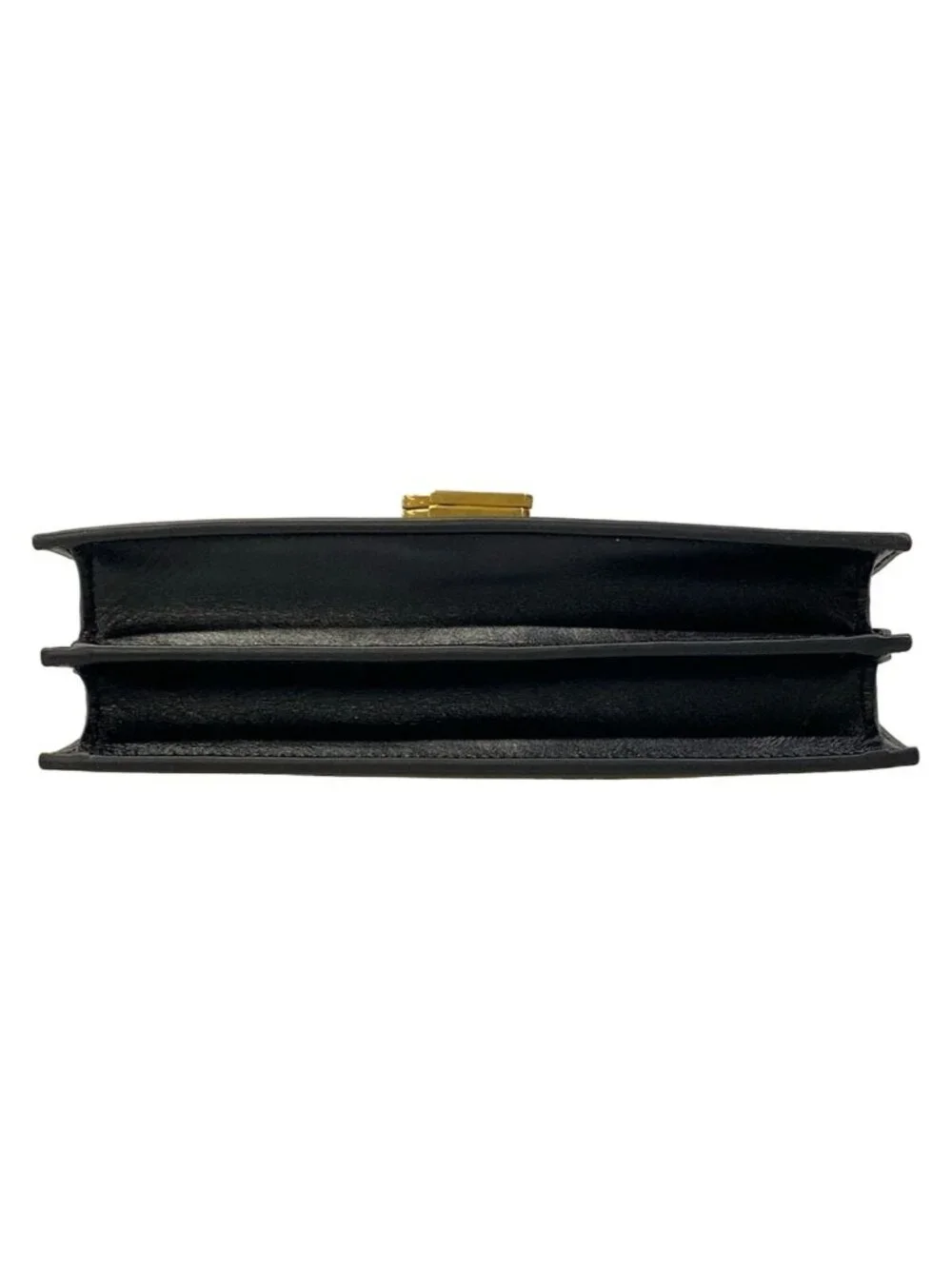Saint Laurent Paris Shoulder Bag Cassandra Medium Black Chain Leather